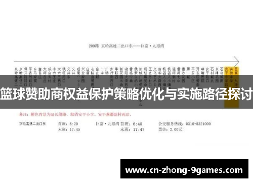 篮球赞助商权益保护策略优化与实施路径探讨